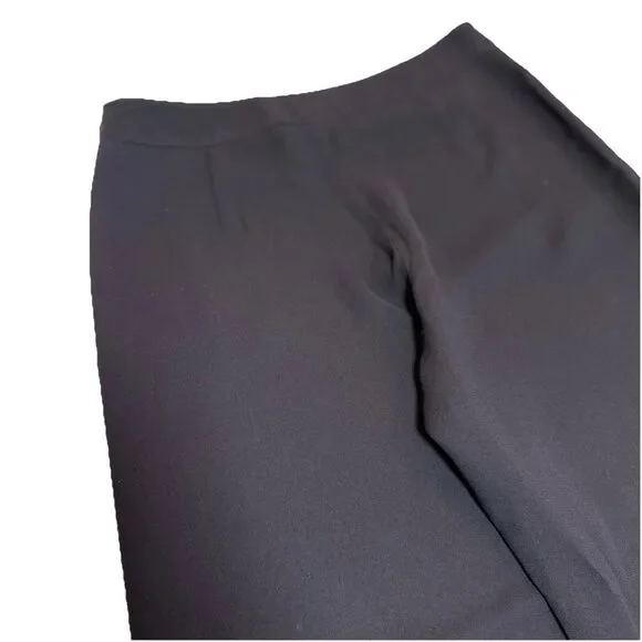 Giorgio Armani Pants Trousers High Rise Black Made in Italy Wide  display picture 1
